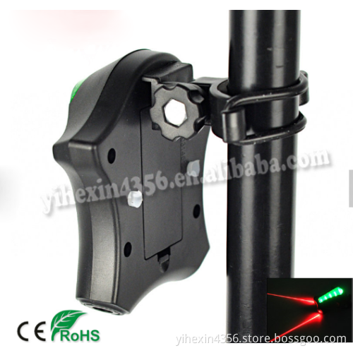 Outdoor Sport Bicycle Bike Led Laser Beam Rear Tail Light Safety Light